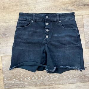 Black Denim Women's Shorts